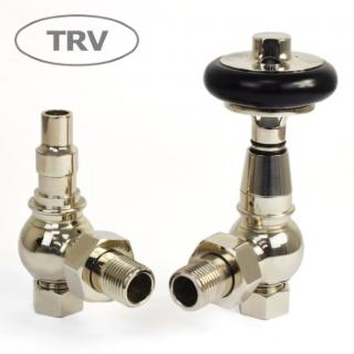 Amberley TRV Cast Iron Radiator Valve - Polished Nickel